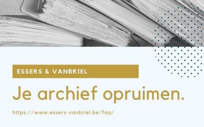 Tijd maken archief opruimen