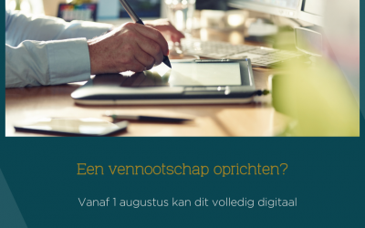 Vennootschap online oprichten?