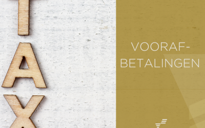 Nieuw rekeningnummer voorafbetalingen