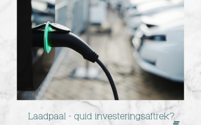 Geen investeringsaftrek laadpalen